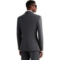 thumbnail image 2 of Men's 3 Piece Check pattern Suit - Two Button Business Wedding Prom Tuxedo (Jacket+Vest+Pants), 2 of 7