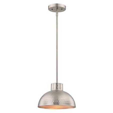 

One Light Indoor Pendant Hammered Brushed Nickel