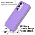 thumbnail image 3 of For Samsung Galaxy S23 FE 5G Phone Case, Ebizware Dual Layer Shockproof Case [Military Grade Drop Tested] Heavy Duty Full Body Protective Cover for Galaxy S23 FE 5G -Purple, 3 of 8