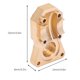 thumbnail image 3 of Jeu de caches différentiels de contrepoids en laiton pour Axial SCX24 90081 pour voiture RC AXI00002 1/24, 3 of 4