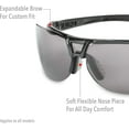 thumbnail image 4 of Uvex S4200X Protg Safety Eyewear, Metallic Black Frame, Clear UV Extreme Anti-Fog Lens, 4 of 7