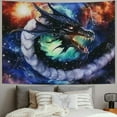 thumbnail image 2 of Shiartex Dragon Tapestry,Fantasy Galaxy Cloud Black White Dragon Yin Yang Tapestry, Colorful Tie Dye Tapestry Wall Hanging Hippie Fantasy Wall Tapestry for Bedroom Dorm Decorations Painting, 2 of 6