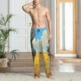 thumbnail image 4 of Salouo Funny Countryside Donkey Print Pajama Pants for Men, Lounge Pants Elastic Waistband Casual Men's sleepwear Loungewear Sleep Pajama Pant -Large, 4 of 7