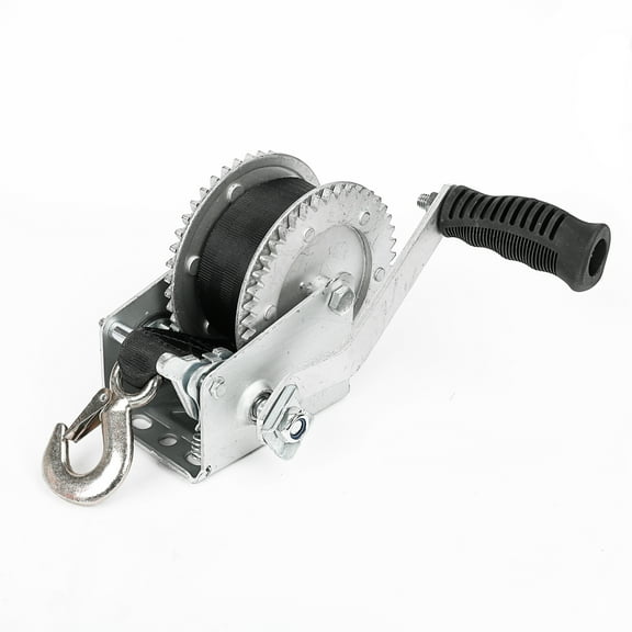 Ozark Trail 2000 lb Carbon Steel Trailer Winch with Strap, BT6178