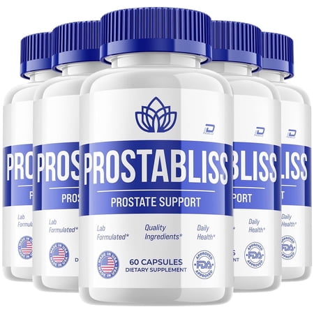 Prostabliss Supplement for Men – Prosta Bliss Pills Advanced Formula, 5 Pack, 300 Capsules