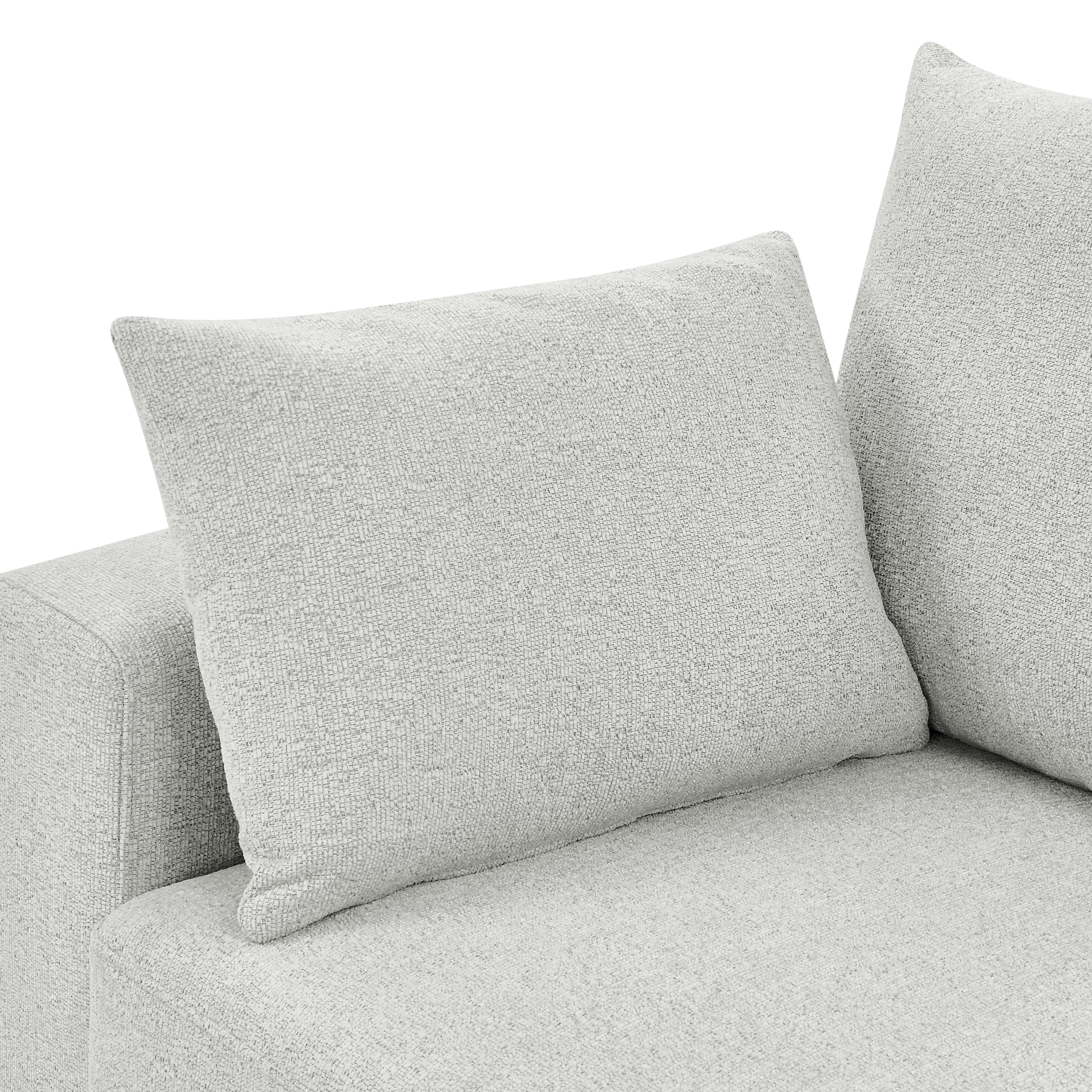 AENKYO 78" Modern Upholstered Sectional Sofa, Loveseat Couch with Deep Cushions and Pillows for Living Room，Beige