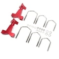 thumbnail image 4 of Lift Jack Mount 6061 Billet Aluminum Red Anodized Replacement for Polaris Rzr Offroad 1in to 2.5in Square Round Tubes, 4 of 9