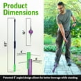 thumbnail image 6 of BICRACKIE Stand-Up Crack Weeding Tool with 60" Steel Pole; Steel Blade with 2-Sized, 5" Tapered Ends for Driveways, Patios, Sidewalks, Pavers to Remove Weeds Easily; Made in USA, 6 of 15