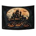 thumbnail image 4 of WOBOGO Ghost Pumpkin Tapestry 60×51in Home Living Room Bedroom Wall Hanging Ornaments, 4 of 10
