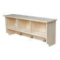 thumbnail image 1 of International Concepts Wall Shelf Unit with Storage, 1 of 4