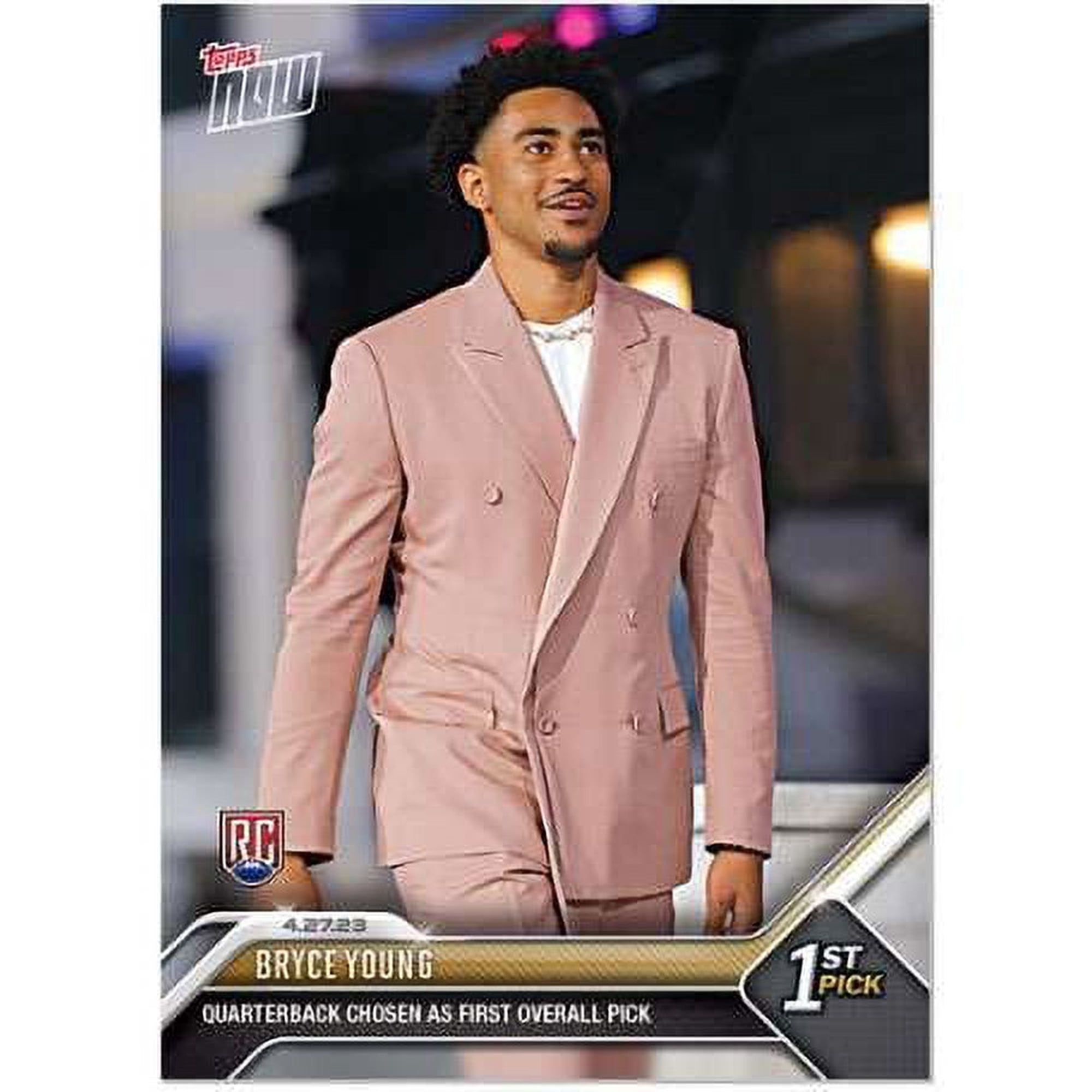 NFL 2023 NOW Football Bryce Young D-1 (Rookie Card, Quarterback Chosen as First Overall Pick)