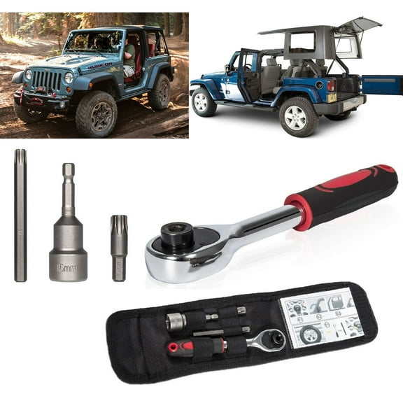 68361574AB For Jeep Wrangler JK JL Hard Top and Door Removal Torx Set Tool Kit