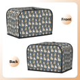 thumbnail image 3 of Daiia Cartoon Bulldog 1 Pattern 2 slice Toaster Cover, Toaster Appliance Dust-proof Cover For Kitchen Small Appliance Dust Cover and Fingerprint Protection, 3 of 7