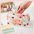 thumbnail image 4 of Paquete de 2 Bolsas de Maquillaje YONGSHENG Transparentes con Diseño de Margaritas, 4 of 5