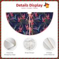 thumbnail image 3 of Daiia Flowers And Humming Bird Drawing Merry Christmas Tree Skirt , Xmas Large Lace-up Tree Skirt, Santa Snowflakes Rustic Home Decorations New Year Party Farmhouse Decor-48", 3 of 6