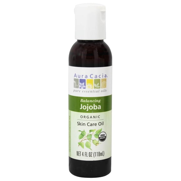 Aura Cacia - Huile de Soin pour la Peau Certifiée Biologique au Jojoba - 4 fl oz