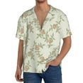 thumbnail image 1 of Fotbe Rose Camisa Estampada de Manga Corta para Hombre, Casual de Verano, Estilo Playero, Sin Arrugas-X-Large, 1 of 5