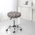 thumbnail image 4 of Uemuo Halloween Gnome Pattern Round Bar Stool Seat Covers Washable Stool Cushion Slipcover Elastic Bar Chair Covers-12 inch, 4 of 7