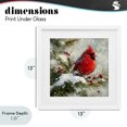 thumbnail image 4 of Stupell Industries Farmhouse Winter's Red Jewel White Framed Print Under Glass, 13 x 13, by Tina LeCour, 4 of 8