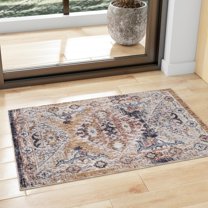 Unique Loom Eco Southwestern Collection Area Rug - Breckenridge (10' x 13' Rectangle Khaki Gray/Black)