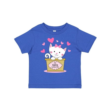 

Inktastic Kitty Nana Loves Me Gift Toddler Toddler Girl T-Shirt