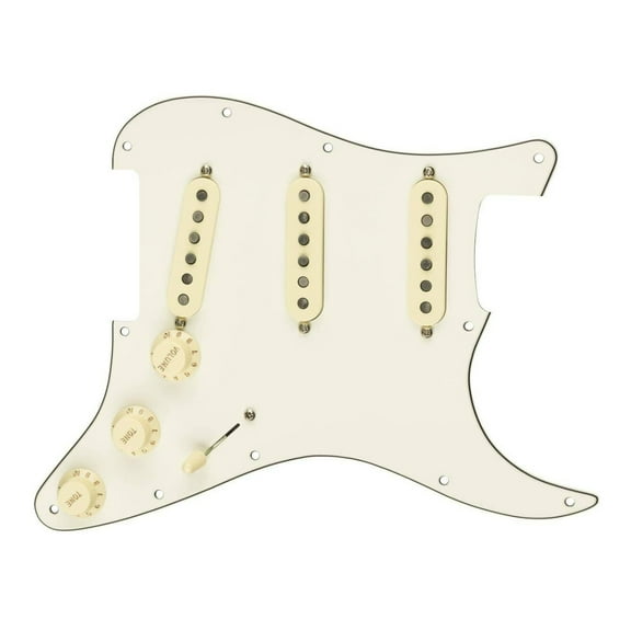 Fender Custom 69 Prewired Stratocaster Pickguard (3-Ply, White)