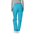 thumbnail image 2 of Adar Universal Women's Tapered Cargo Scrub Pants, Elastic Waistband, Durable Poplin, Black, 2 of 7