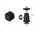 thumbnail image 2 of 2Pcs 1/4 Inch-20 Hot Shoe Mount Adapter Tripod Screw To Flash Hot Shoe for Dslr Camera Rig & 2Pcs Mini with Hot Shoe Mount Adapter 360 Degree 1/4 Inch Small Heads, 2 of 8