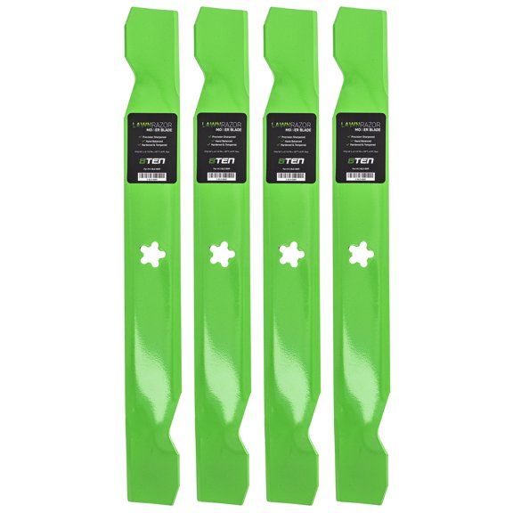 LawnRAZOR Notched High Lift Blade 38 inch for AYP Husqvarna 138497 4 Pack 810-CBL2201D