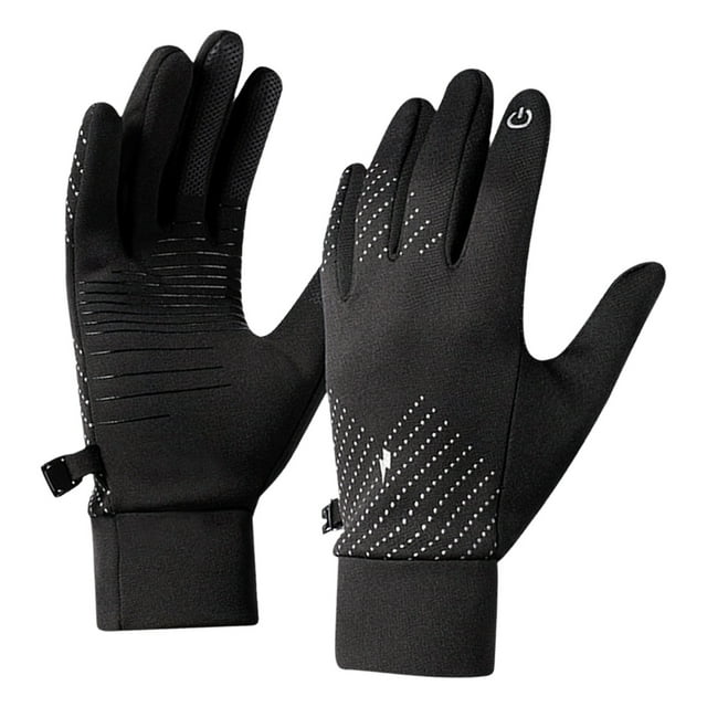 Gants d'Hiver pour Femmes Hommes Coupe-Vent Thermiques Gants de Course Gants Chauds pour Course Conduite Cyclisme Vélo Marche Randonnée Sports Extérieurs Quotidiens sous Bureau Jambe Balançoire Pliable Pédale