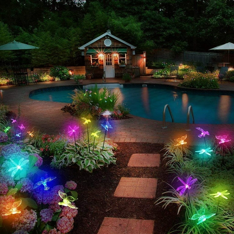 Garden Solar Lights Outdoor, 6-pack Solite Figurine Stake Light ...