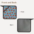 thumbnail image 2 of Sikiie Cartoon Watermelon Pot Holders Kitchen Insulation Mats Heat Resistant Pot-Holder Oven Anti-Scald Pads for Cooking Baking, 7.1*7.1inch, 2 of 8
