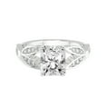 thumbnail image 4 of IGI Certified 2 Carat Radiant Shape Lab Grown Diamond Engagement Ring | 14K White Gold | Nova Split Shank Vintage Diamond Ring | FG-VS Quality Friendly Diamonds, 4 of 6