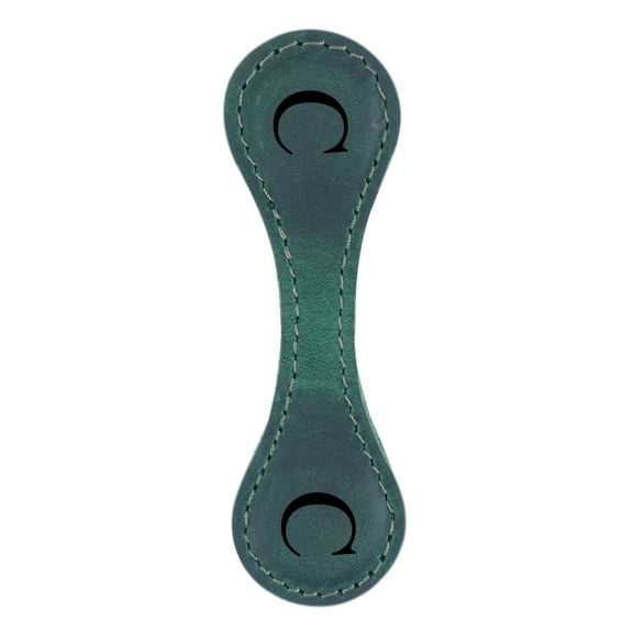 Foqnuq Personalized Magnetic Leather Bookmark, Vintage Green, Book Lovers Gift, Durable & Stylish, No More Dog-Eared Pages