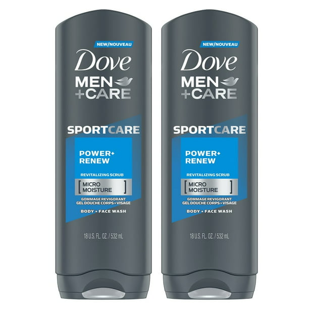 2 pack) Dove Men+Care Renew Body Wash, 18 - Walmart.com