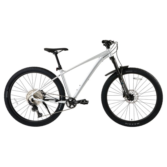 Ozark Trail 29" Ridge Pro Limited Edition Mountain Bike, Small Frame, Fits Riders 5'1"-5'5", Silver, Adult, Unisex