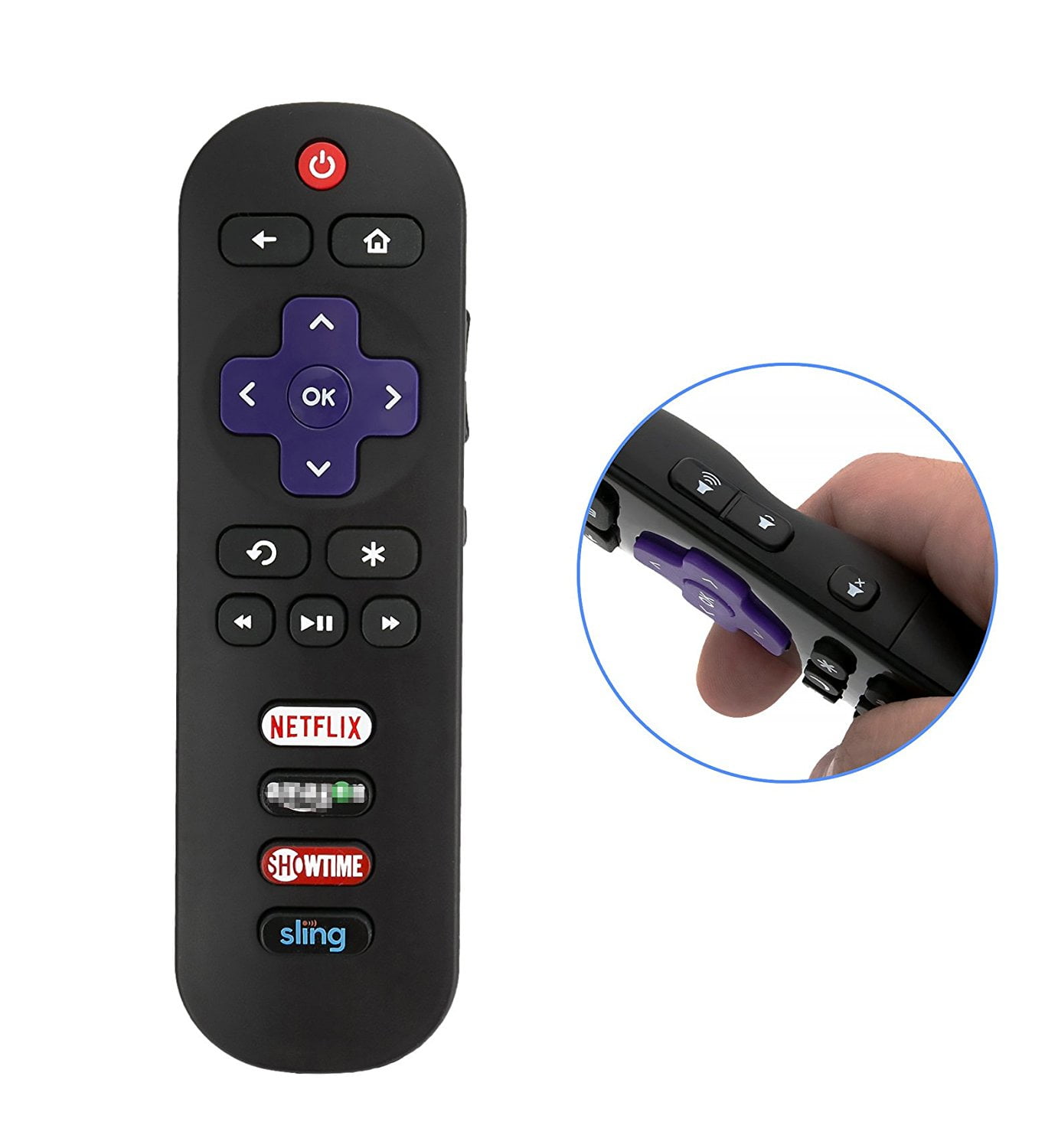 New Original Hisense EN3B32HS Roku TV Remote Control W Smart Channel 