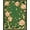 Green, Pattern 3, variant on Flatwoven High Traffic Area Rug, Edge Floral With Layered Leafy Vines, Non Slip, Stain Resistant, Washable Area Rugs for Living Room, Bedroom(Green, 4X6)