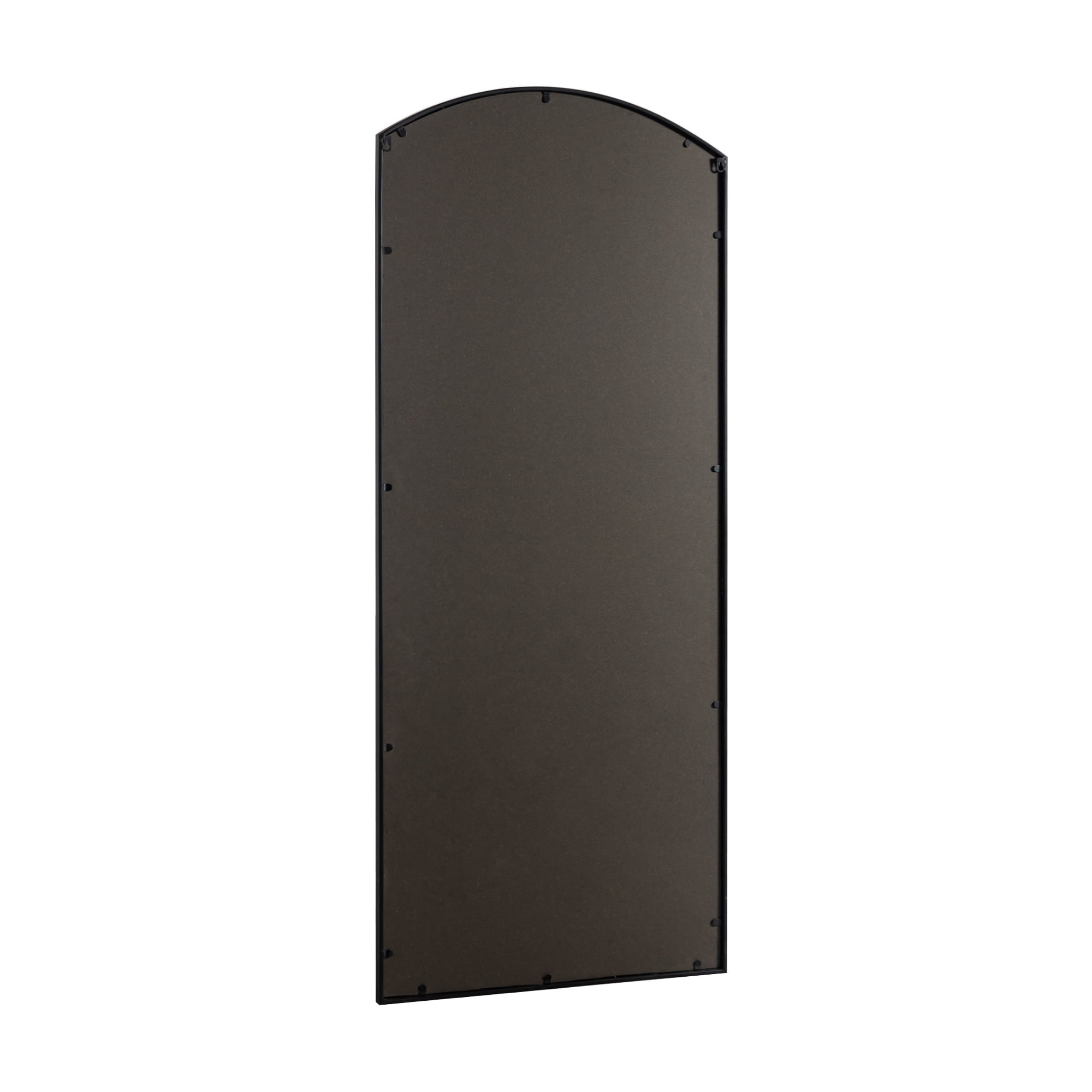 MAYEERTY 67"x28" Arched Full Length Mirror Iron Framed Window Mirror,Black