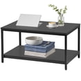thumbnail image 6 of ZENY Rectangle Wood Coffee Table Metal Frame MDF Home Tea Table Desk Rustic Black, 6 of 9