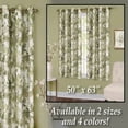 thumbnail image 6 of Collections Etc Tranquil Trees Grommet Top Insulated Room Darkening Thermal Black Out Window Curtain Panel, Green, 50" X 84", 6 of 8
