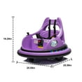 thumbnail image 2 of Ambifirner 12V Bumper Car :Bumper Car W/Remote Control, Electric Ride On Car with LED Lights & 360 Degree Spin, Bluetooth, Anti-Collision Padding 5-Point Safety Belt, Red, 2 of 9