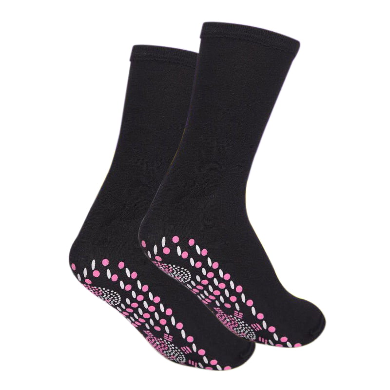 Black self heating socks,outdoor camping running fishing socks Self-heating socks women men winter warm massage breathable comfortable socks unisex outdoor anti-freezing heated for hiking skiing 