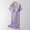 Purple, variant on Joau 3 in 1 Delivery/Labor/Maternity/Nursing Nightgown Hospital Gowns for Women Labor Delivery Short Sleeve Breastfeeding Ribbed Sleep Dress