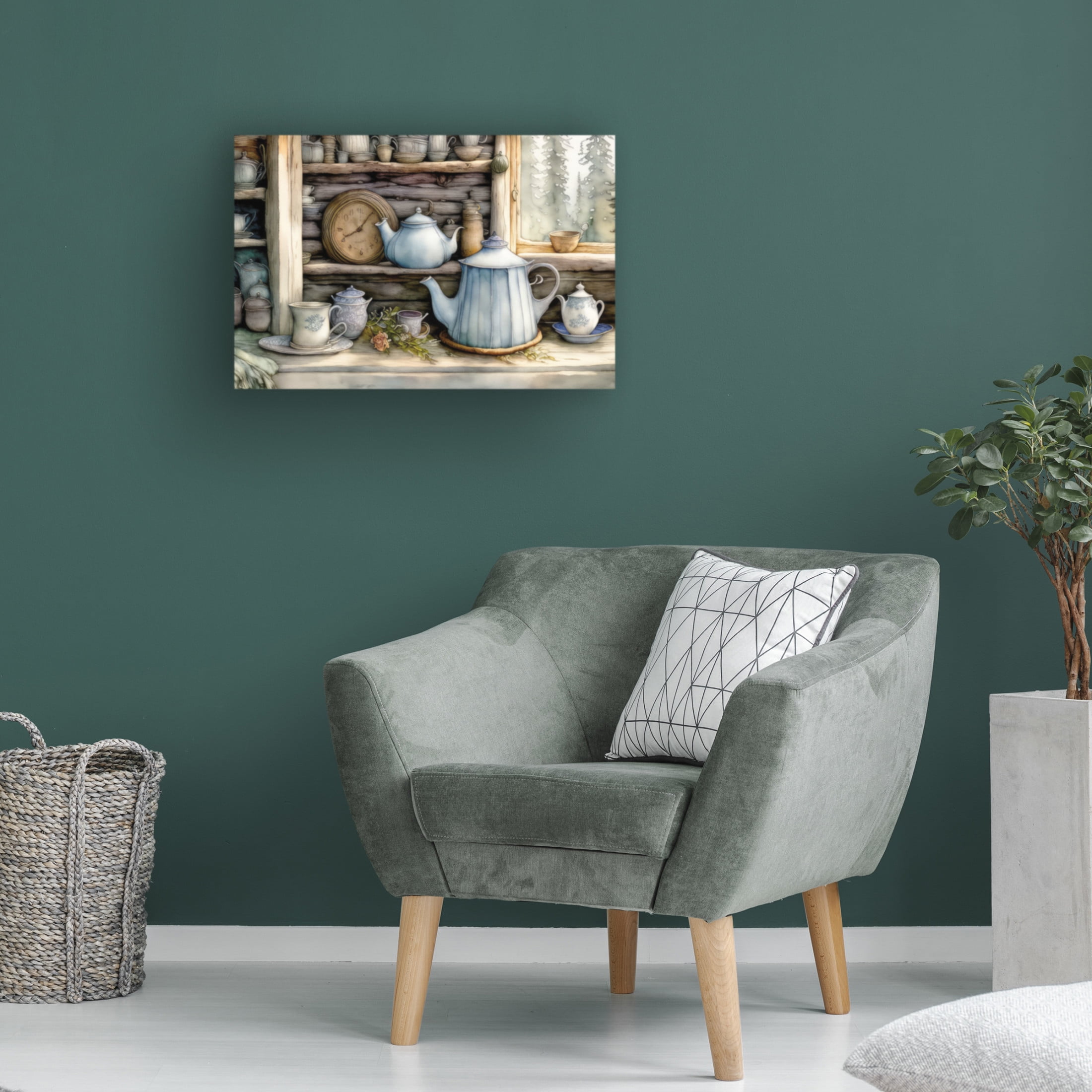 Canvas Wall Art - FootePrint Art 'Time Worn' Wall Art for Living Room, Bedroom, or Office Décor by Trademark Fine Art - 32 x 22 Inches