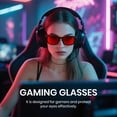 thumbnail image 4 of Gafas de juego Blue Light Glasses Cyxus 8082R01 teñidas de rojo, 4 of 7