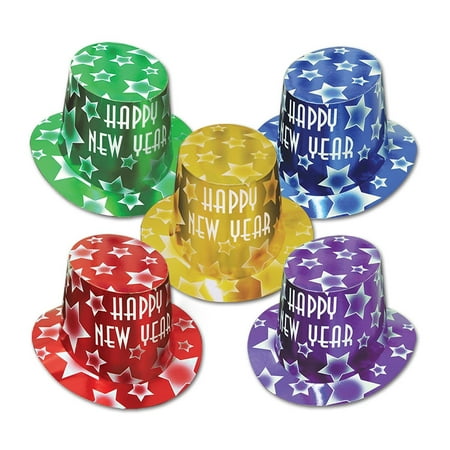 Beistle Gem-Star New Year Hi-Hat One Size Assorted 88815-25