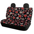 thumbnail image 5 of FUIALDOLG Ladybug Daisy Floral Pattern, Non-Slip Car Back Seat Covers 2 Pack Waterproof Stretch Rear Bench Seat Cover for Interior Travel, 5 of 7