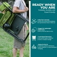 thumbnail image 6 of Bliss Hammocks 24V Heated Directors Seat, Folding Chair w/Battery & 3 Heat Settings, Green, 6 of 11