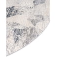 thumbnail image 4 of Unique Loom Caspian Collection Area Rug - Nowshahr (4' 1" Round Gray/Ivory), 4 of 6